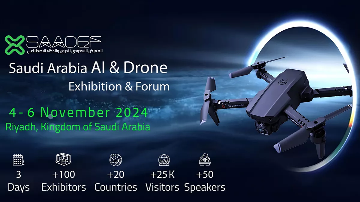 Inaugural Saudi Arabia AI and Drone Exhibition and Forum from November 4 to 6 