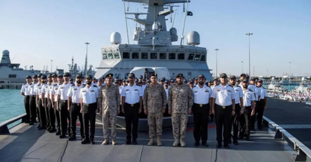 Royal Saudi Navy commemorated the important addition to its fleet with the arrival of "His Majesty's Ship (HMS) Hail" 