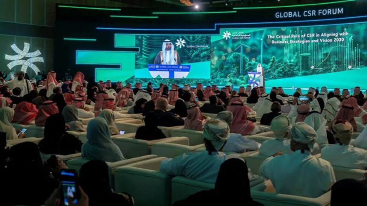 The first Global Corporate Social Responsibility Forum launched in Riyadh on Monday