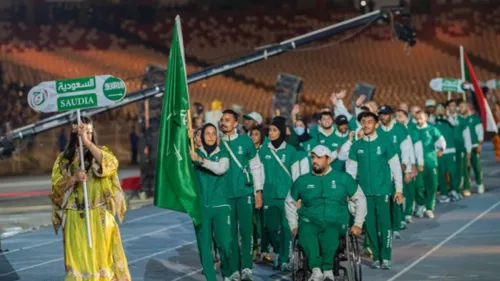 Saudi Minister of Sports attended the opening of the 15th Arab Games, Algeria 2023