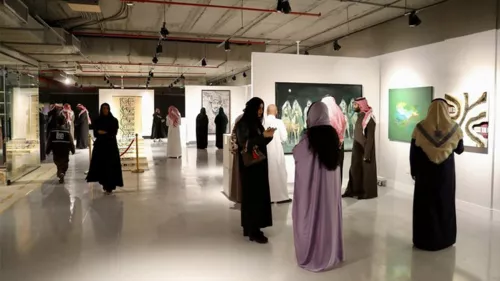 Estihlal” exhibition; featured patriotic artworks by 15 Saudi artists from all corners of the Kingdom