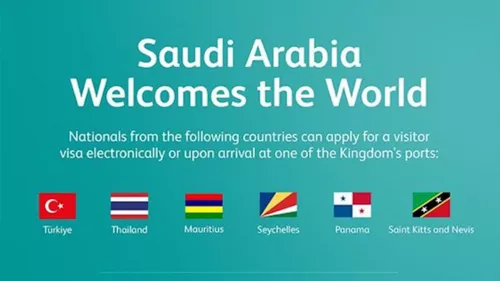 Saudi Arabia’s Ministry of Tourism announced that it has expanded access to its electronic tourist visa to six new countries