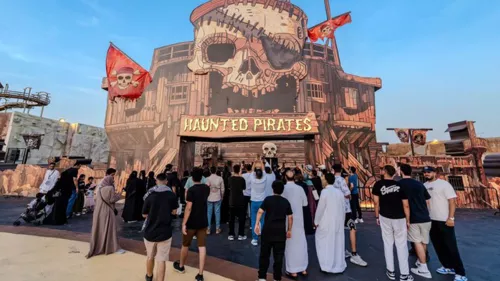 Jeddah Season’s City Walk zone’s Haunted Pirates attraction offers an adrenaline-pumping journey through a world of horror to visitors