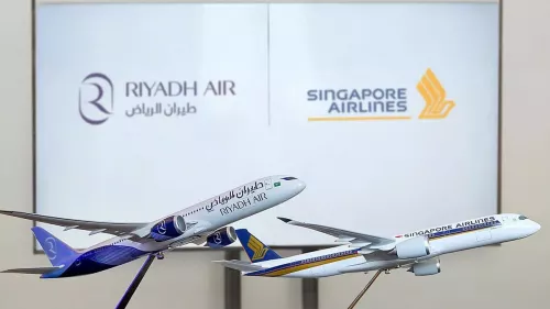 Riyadh Air signed a strategic partnership with Singapore Airlines; acquires access to Singapore Airlines' customer base and network 