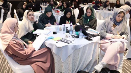 A workshop is being held for students enrolled in its “Excellence Program” for enrollment into prestigious world-class universities